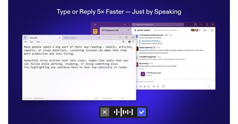 Speechify Launches with On-Device Voice AI for 1B+ Windows Users Worldwide