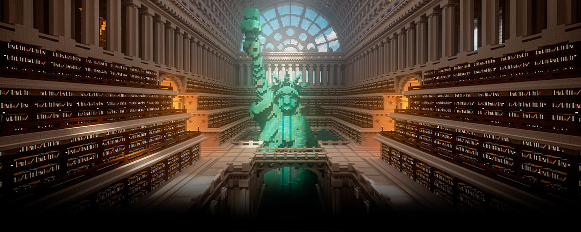 World Day Against Cyber Censorship: RSF unveils new US room in its Minecraft Uncensored Library