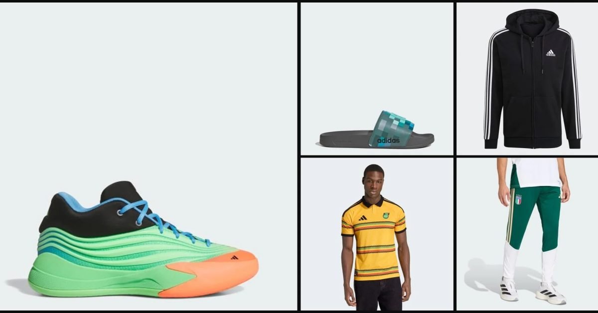 adidas deals from $28: Dame X Shoes, MINECRAFT SLIDES, Jamaica 26 x Bob Marley Home Jersey, more