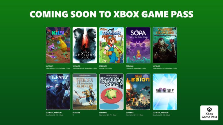 Coming to Xbox Game Pass: Kiln, Aphelion, Final Fantasy V, and More