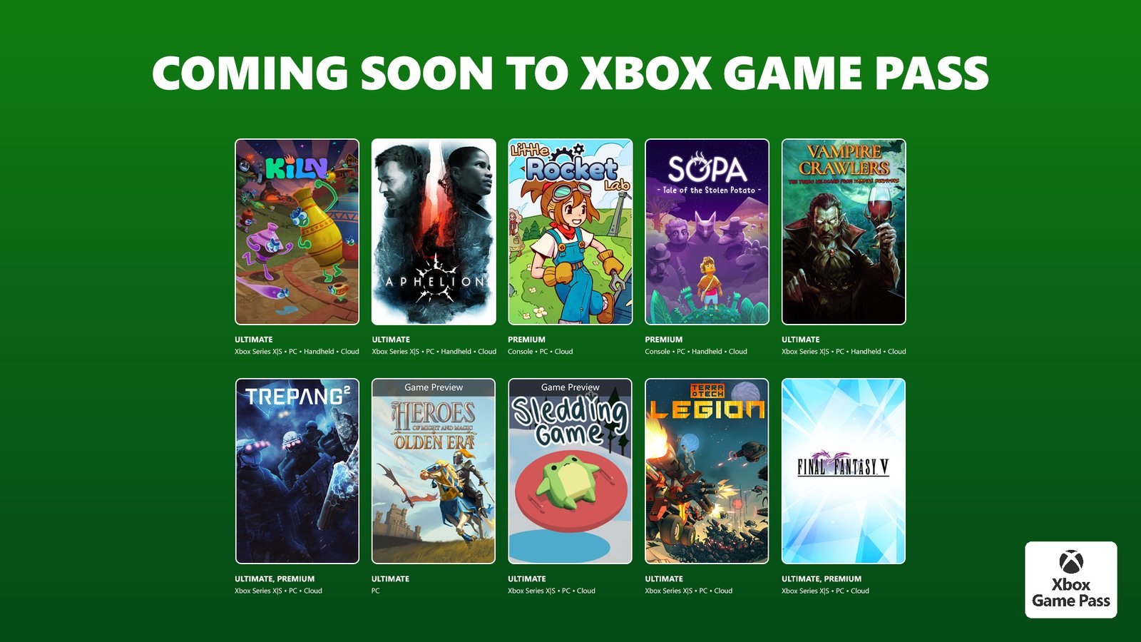 Coming to Xbox Game Pass: Kiln, Aphelion, Final Fantasy V, and More