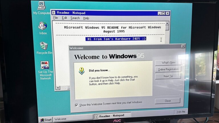 Get Linux on your ancient 486 Windows 95 desktop using WSL9x — very old Windows PCs can cooperatively run very modern Linux kernels