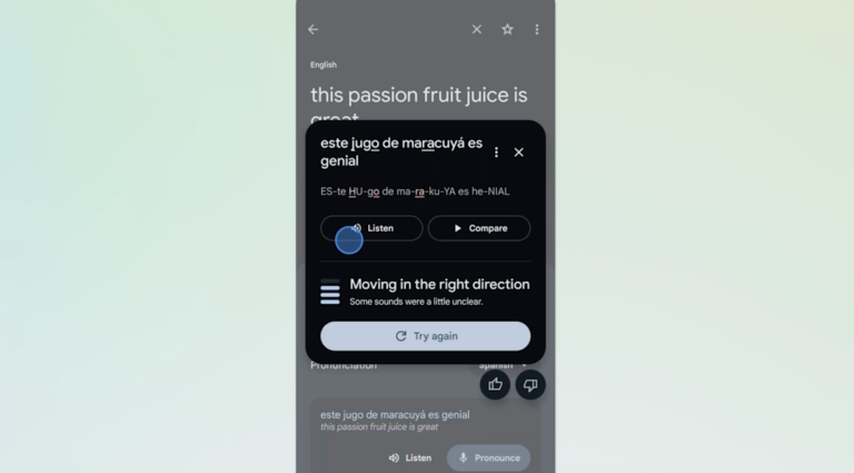 Google Translate rolls out new AI-assisted pronunciation practice feature