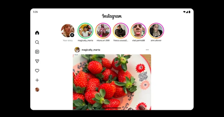 Instagram rolls out native app support for Android tablets