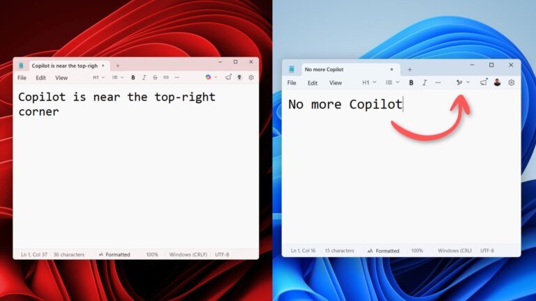 Microsoft begins removing Copilot from Windows 11, starting with Notepad, Snipping Tool
