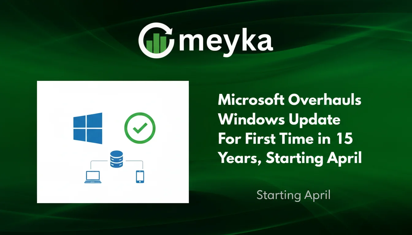 Microsoft Overhauls Windows Update for First Time in 15 Years Starting April