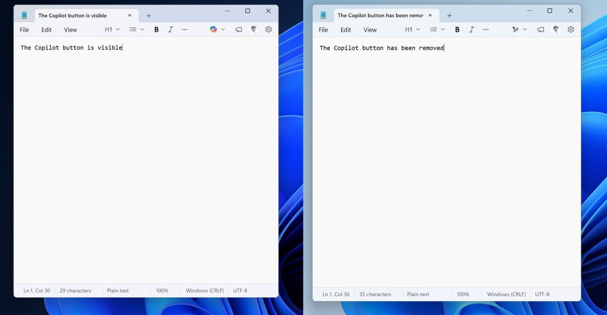 Microsoft starts removing Copilot buttons from Windows 11 apps