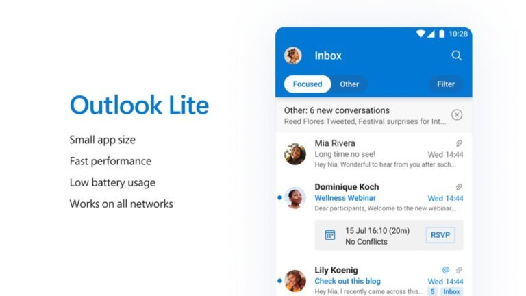 Microsoft's Outlook Lite Android App Will Stop Working on May 25