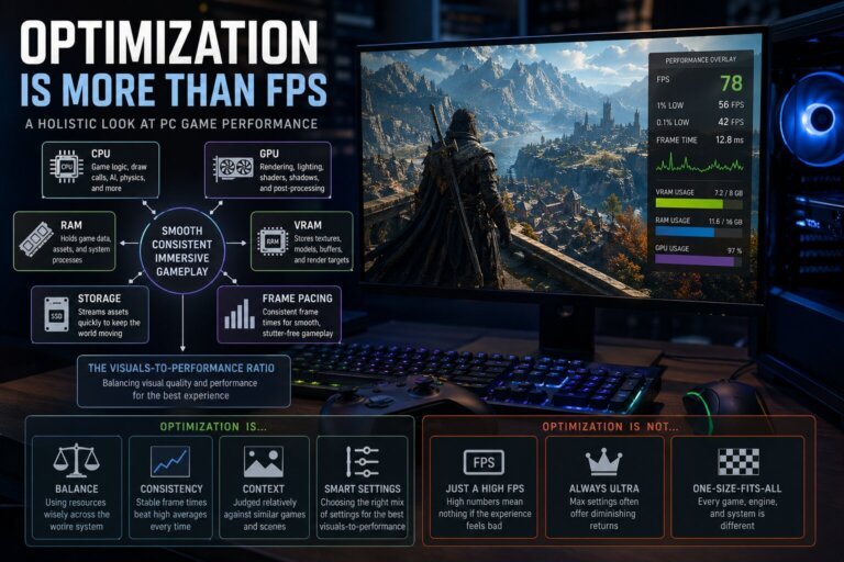 The Truth About PC Game Optimization: Why Your FPS Counter Is Lying About What’s Actually Broken