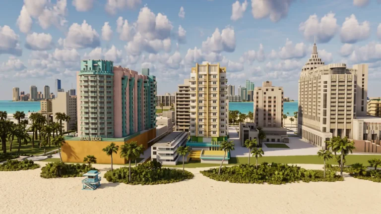 A large-scale replica of Vice City from the new GTA 6 has appeared in the Minecraft sandbox.