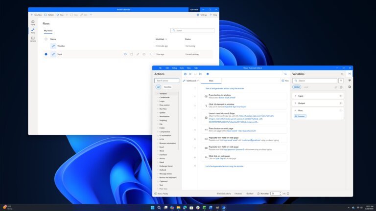 Automate repetitive tasks with Power Automate Desktop on Windows 11 Pro