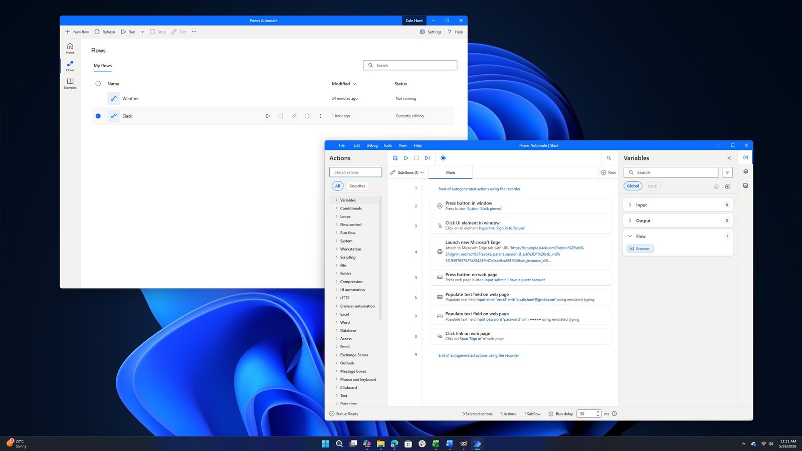 Automate repetitive tasks with Power Automate Desktop on Windows 11 Pro