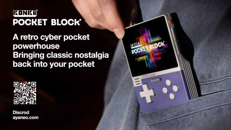 AYANEO gives us a first official look at its Game Boy-like Pocket BLOCK