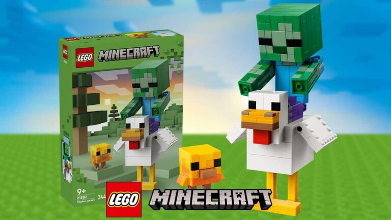 Chicken Jockey! Buildable LEGO Minecraft Baby-Zombie & Chicken with little chick (21582) officially revealed