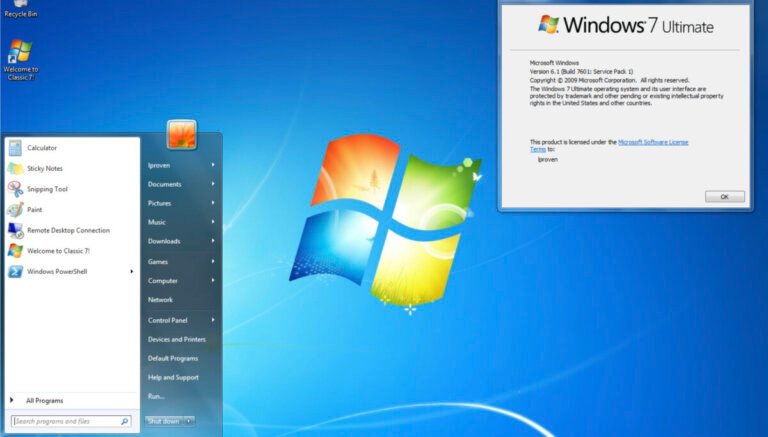 Classic 7 is Windows 10 LTSC cosplaying as Windows 7