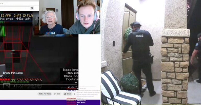 Grandma Stays Chill As Police Raid Her House While Streaming ‘Minecraft’