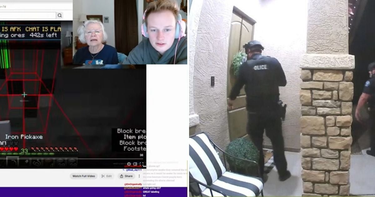 Grandma Stays Chill As Police Raid Her House While Streaming ‘Minecraft’