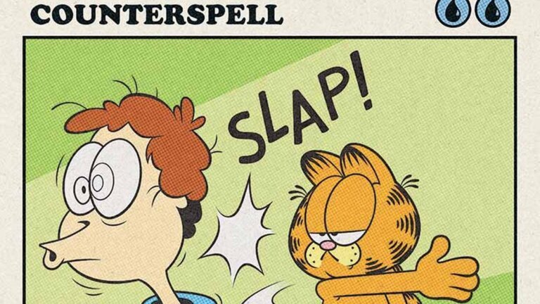 It's time for Garfield's official Magic: The Gathering crossover now
