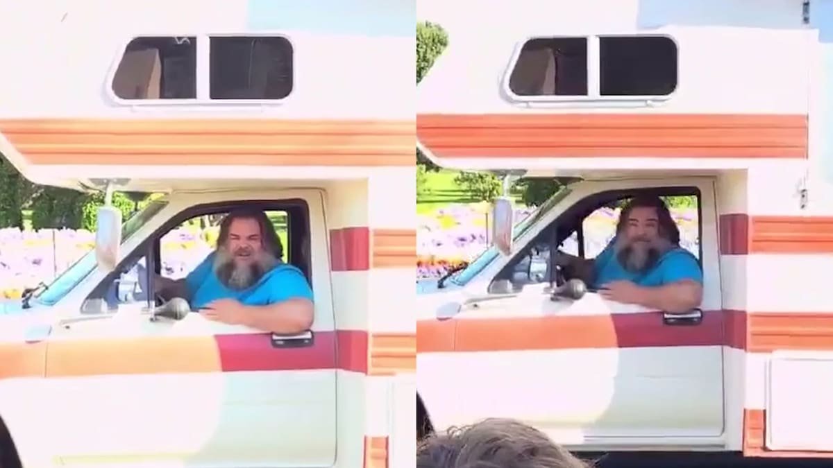 Jack Black spotted filming Minecraft movie in Thames town centre