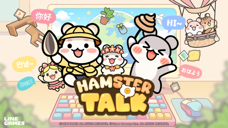 LINE Games Officially Launches PC Idle Healing Game 'Hamster Talk' on Steam and STOVE