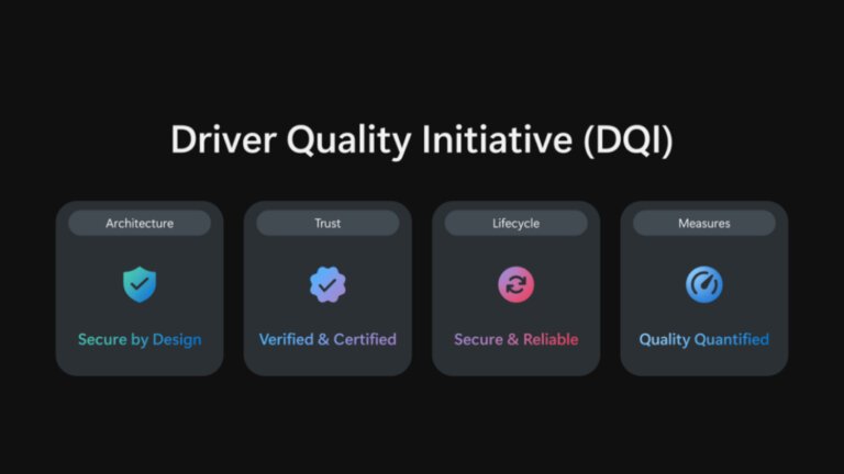 Microsoft Announces Driver Quality Initiative for Windows
