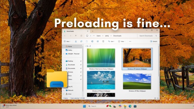 Microsoft confirms Windows 11's File Explorer is sluggish, and preloading isn't the only fix coming
