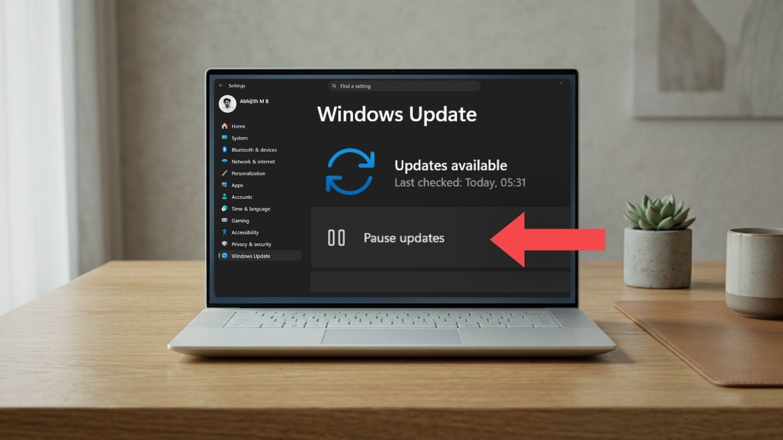 Microsoft says you should pause Windows 11 Updates when you need to work, as it tests greater controller