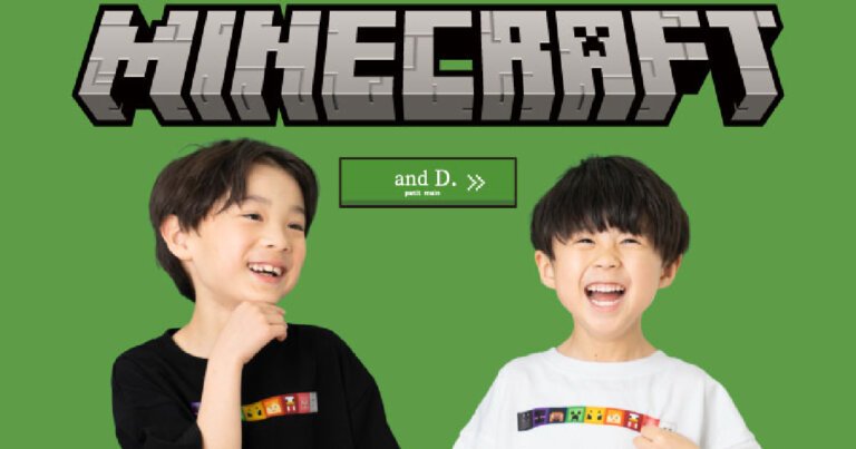 Minecraft Collaboration Apparel to Be Released by and D. petit main on May 22! A Lineup of 3 Variations of T-Shirts with Icon Designs