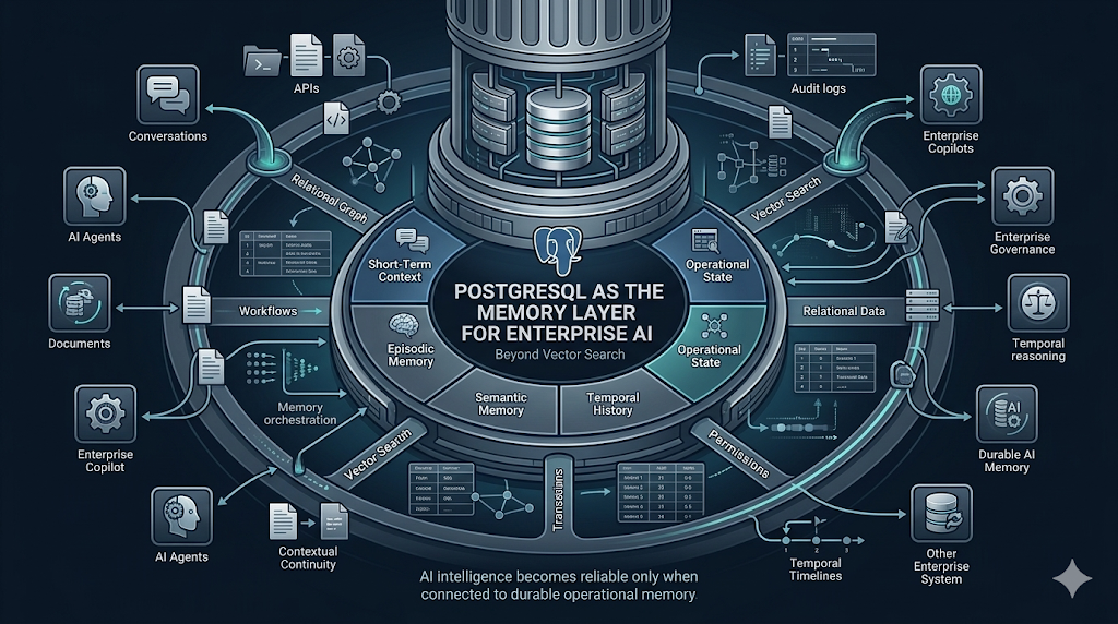 PostgreSQL Competes as Enterprise AI Memory Layer