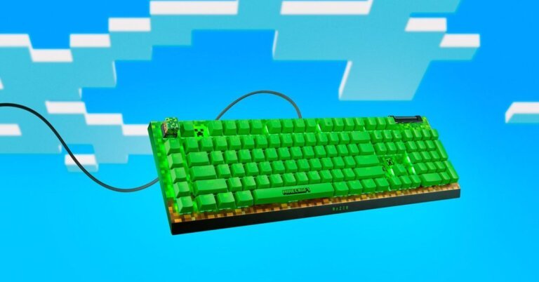 Razer’s BlackWidow V4 X Minecraft Edition keyboard hits lowest price today at $90 (Save 47%)
