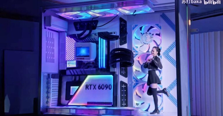 Someone made a gaming PC so big you can live in it, and yes, it actually plays games
