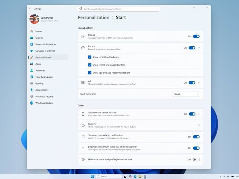 Windows 11 Insider Build 26300.8553 finally lets you customize the Start menu