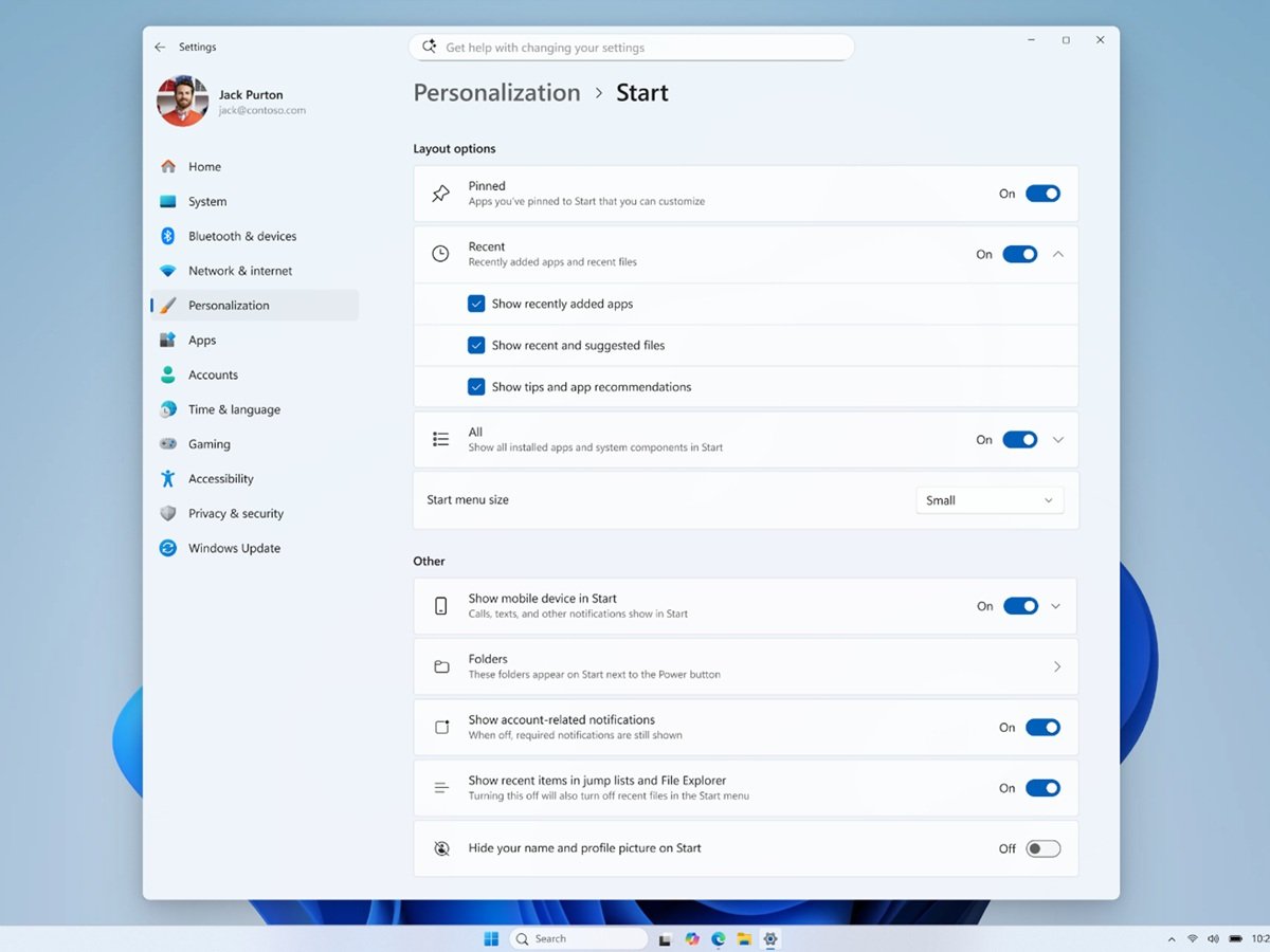 Windows 11 Insider Build 26300.8553 finally lets you customize the Start menu