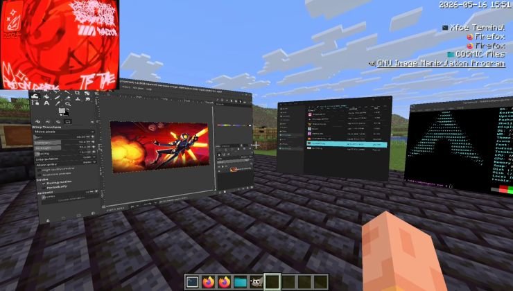 You think you've seen it all and then there's a Wayland Compositor inside Minecraft on Linux