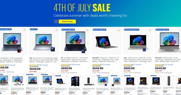 Huge 4th of July Windows Copilot+ PC deals now live at Best Buy up to $830 off: New Snapdragon X2 Elite laptops, 2-in-1s, more
