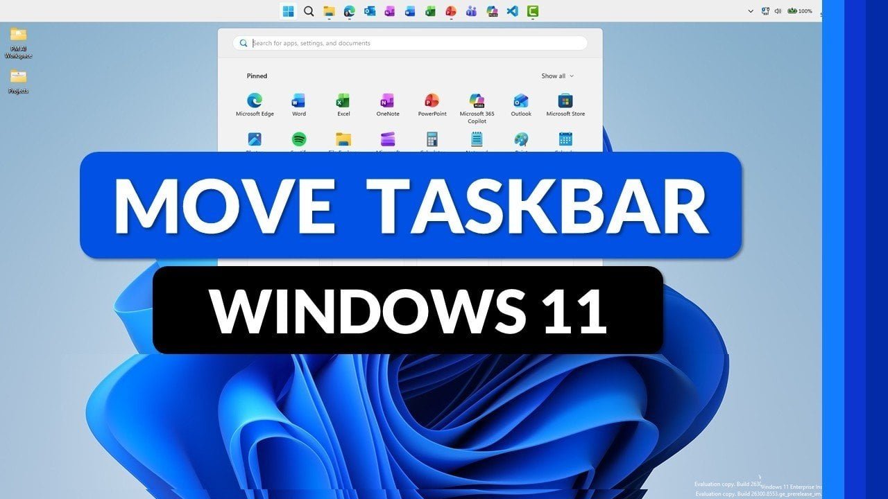 Microsoft is Finally Letting You Move the Windows 11 Taskbar