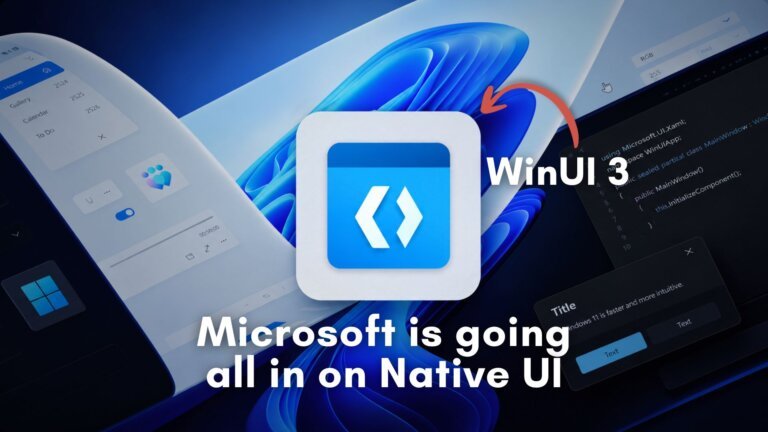 Microsoft is killing Windows 11's web app slop, encourages devs to build native apps using WinUI