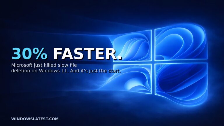 Microsoft reveals Windows 11 will bulk delete files at least 30% faster, and it's only the start
