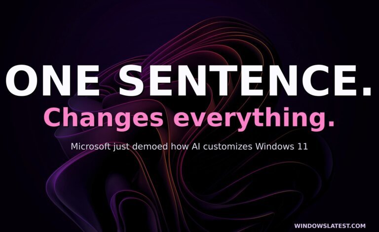 Microsoft wants AI to customize your Windows 11 entirely with one sentence, shows off a demo