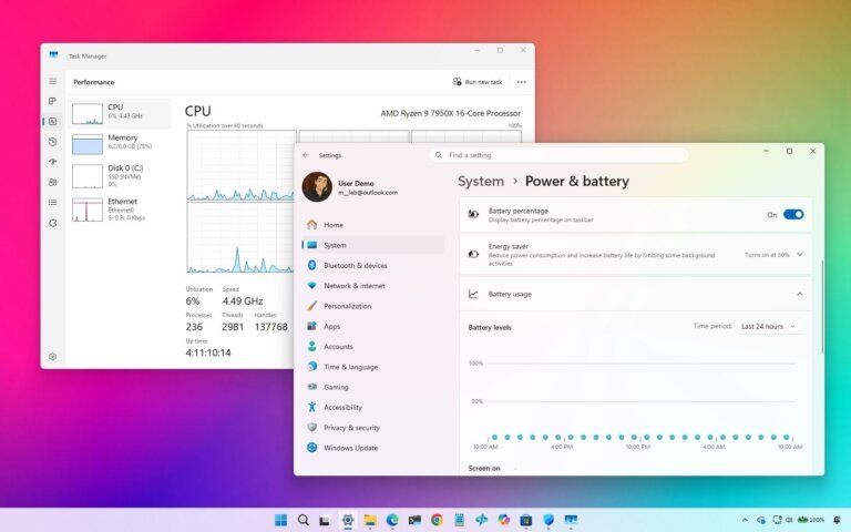 Optimize battery and performance on Windows 11 Pro for modern hardware