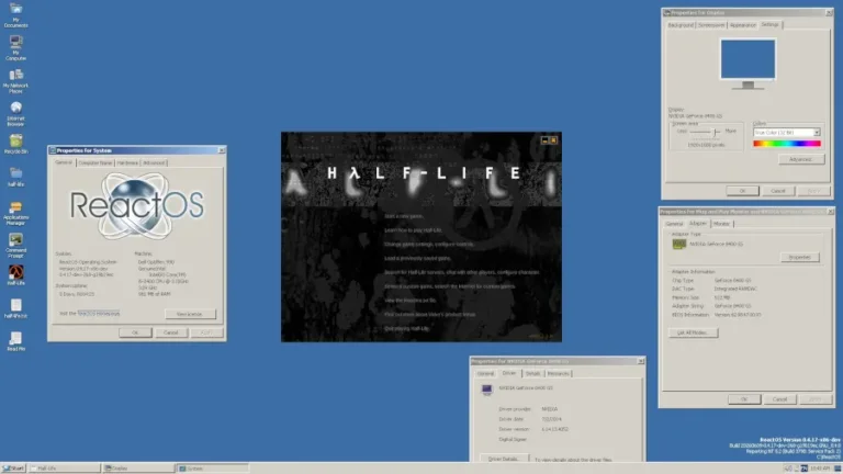 ReactOS "Open-Source Windows" Reaches The Milestone Of Being Able To Run Half-Life