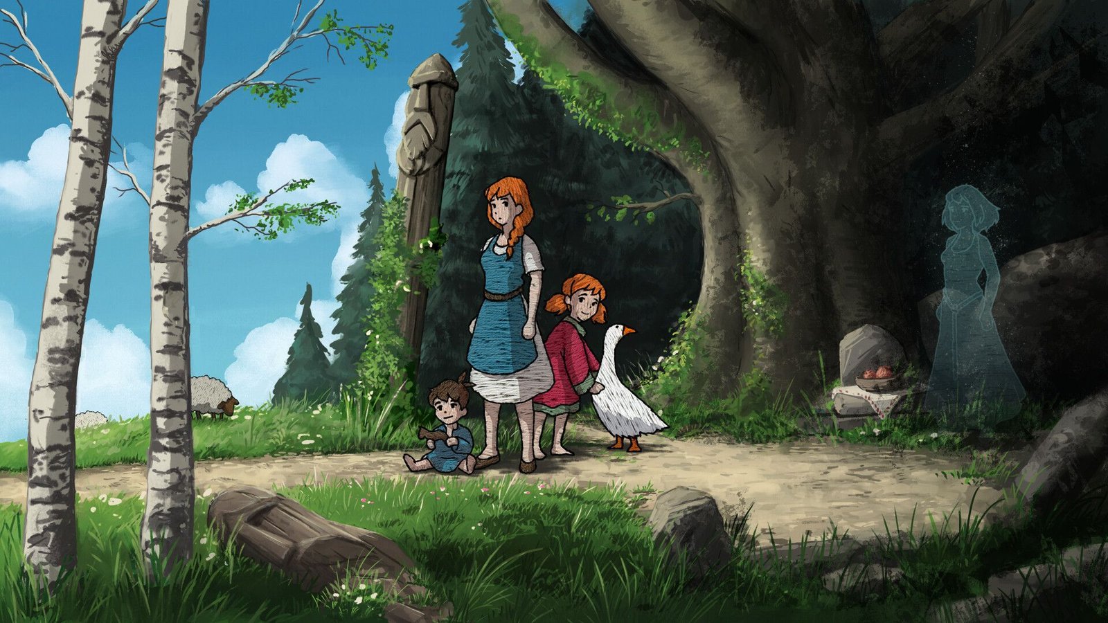 This hand-embroidered medieval adventure game looks like a lovely, chill time—but I'm warning you, don't be fooled by its pleasant exterior