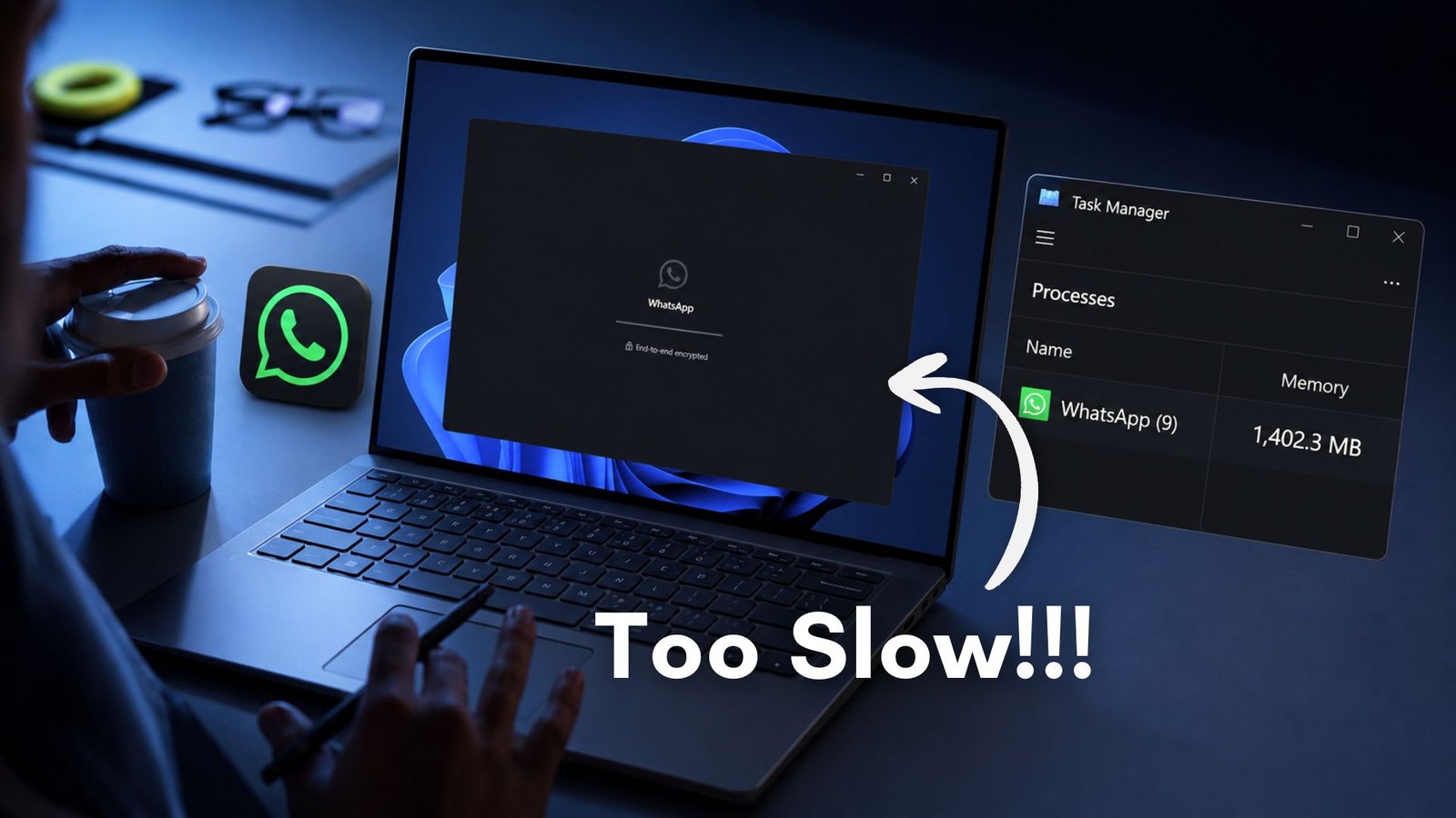 WhatsApp is eating 1.2GB RAM on Windows 11, even as Microsoft kills web app slop