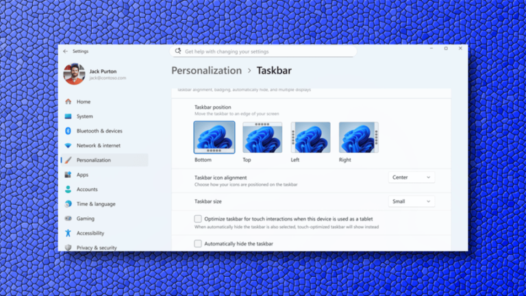 Windows Insider Preview improves taskbar