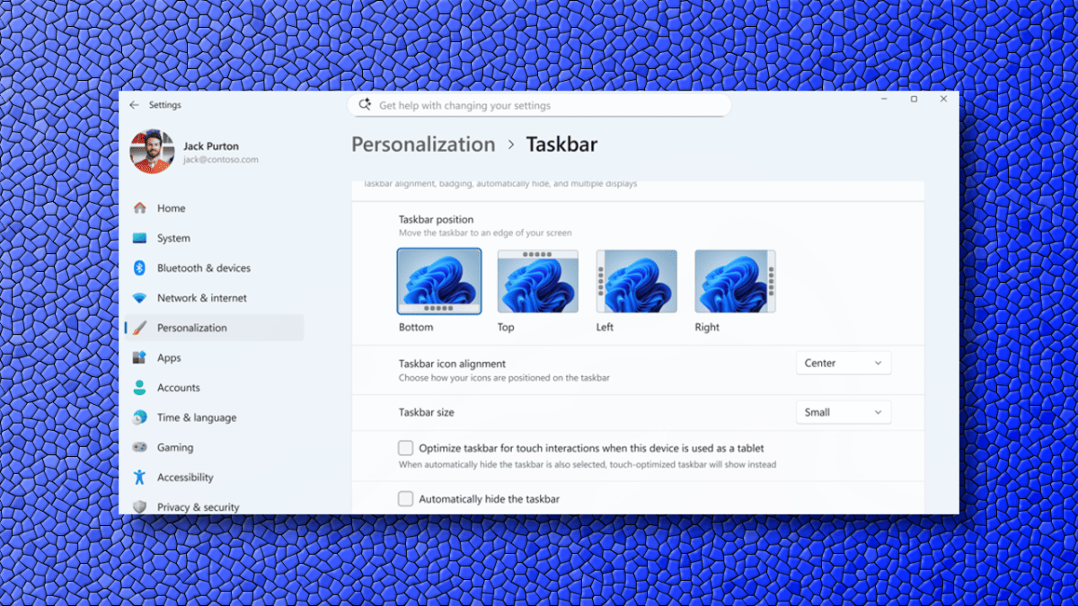 Windows Insider Preview improves taskbar
