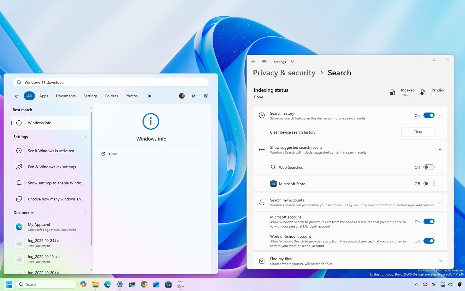 “Windows Search needs less Bing” — Microsoft is finally adding an off switch in Windows 11