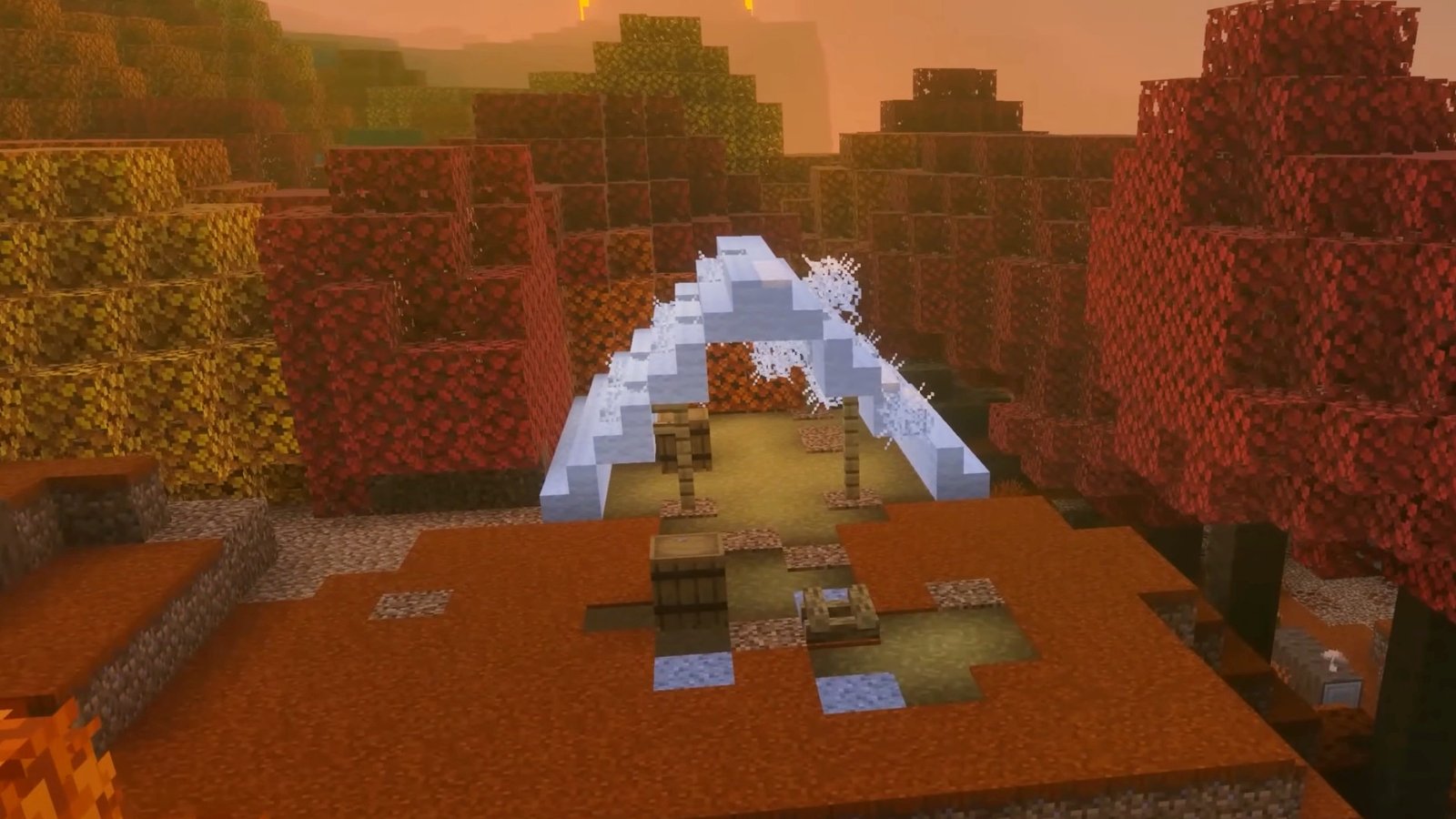 You can put Minecraft's gorgeous new biome and building blocks to the test right now