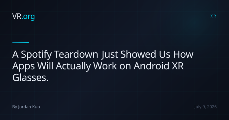 A Spotify Teardown Just Showed Us How Apps Will Actually Work on Android XR Glasses.