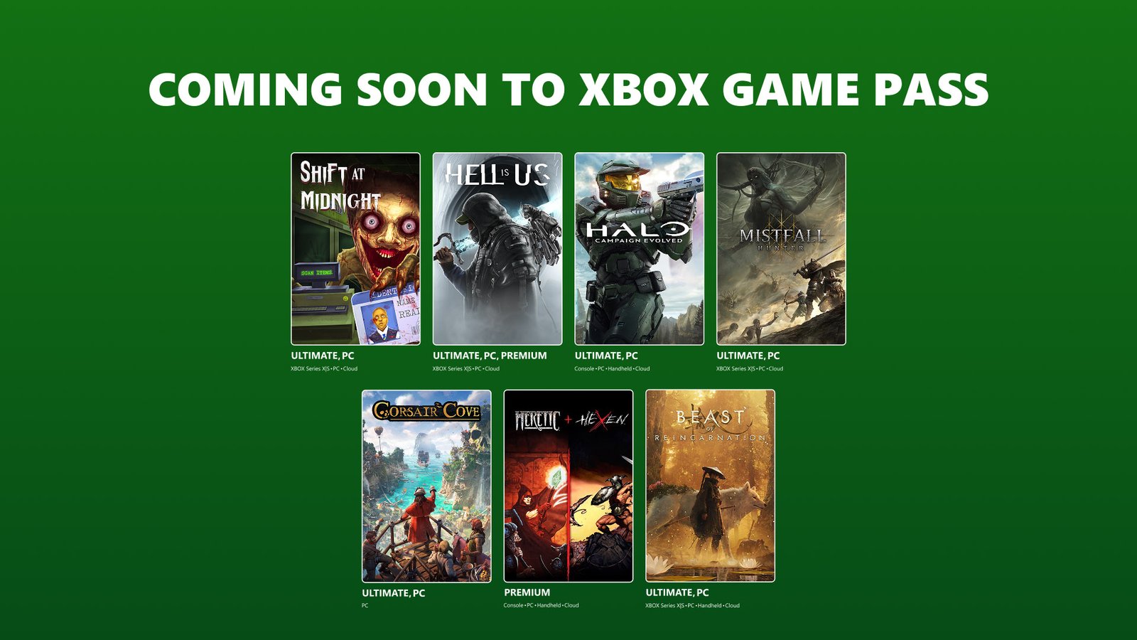 Coming to XBOX Game Pass: Halo: Campaign Evolved, Beast of Reincarnation, and More