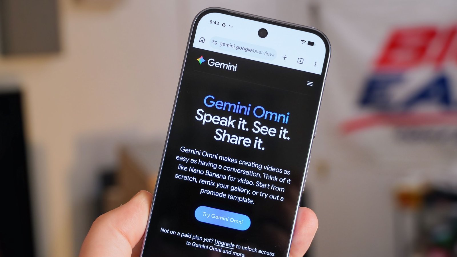 Gemini Omni is 'like Nano Banana for video' and I couldn't believe the results